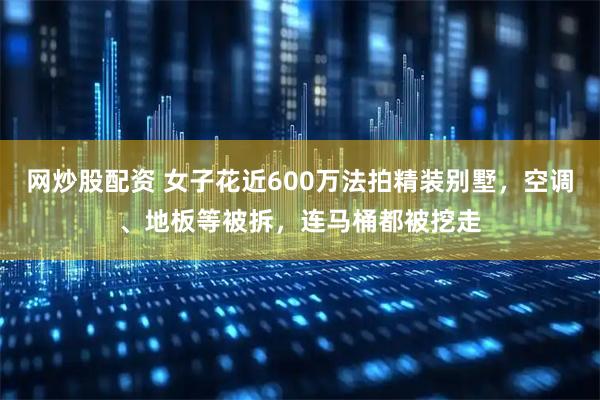 网炒股配资 女子花近600万法拍精装别墅，空调、地板等被拆，连马桶都被挖走